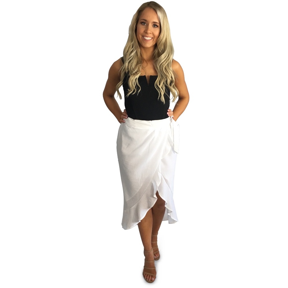 Royalty Wrap Skirt- White